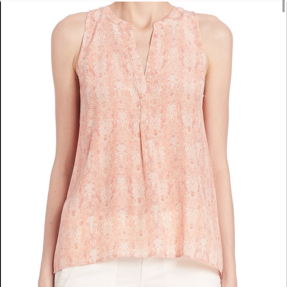 Joie aruna sleeveless silk blouse